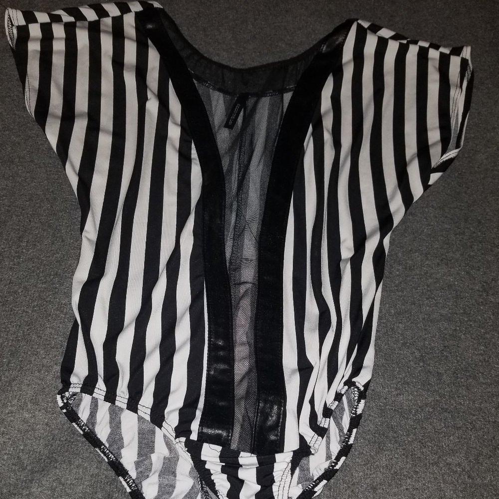 Black & white body suit